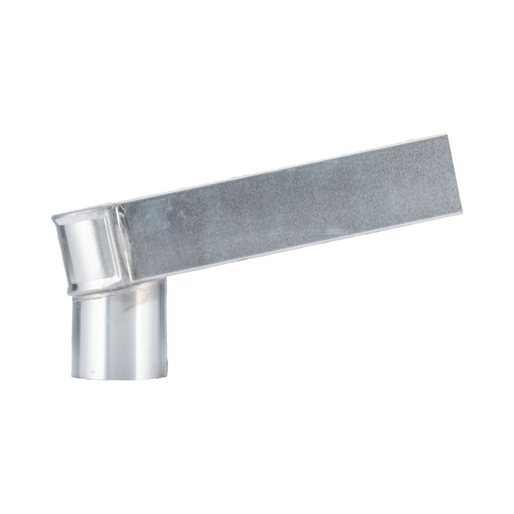 elZinc Zinken Stadsuitloop - Uitloop Ø80 mm 60x80 mm elZinc Zinken Stadsuitloop - Uitloop Ø80 mm 60x80 mm