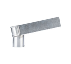 elZinc Zinken Stadsuitloop - Uitloop Ø80 mm 60x80 mm