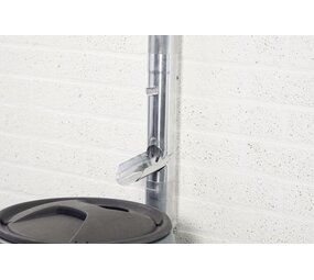 Rheinzink Zinken Regentonvuller met Klep en Bladvanger 80 mm Rheinzink Zinken Regentonvuller met Klep en Bladvanger 80 mm