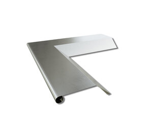 Blank Zink Buitenhoek Met Kraal | 90 graden  | Kliksysteem Blank Zink Buitenhoek Met Kraal | 90 graden  | Kliksysteem