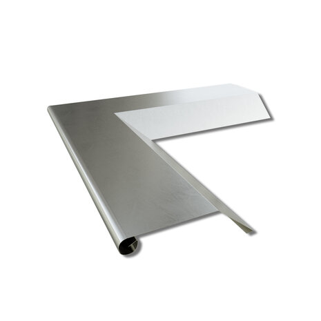 Blank Zink Buitenhoek Met Kraal | 21 mm  | 90 graden  | Kliksysteem