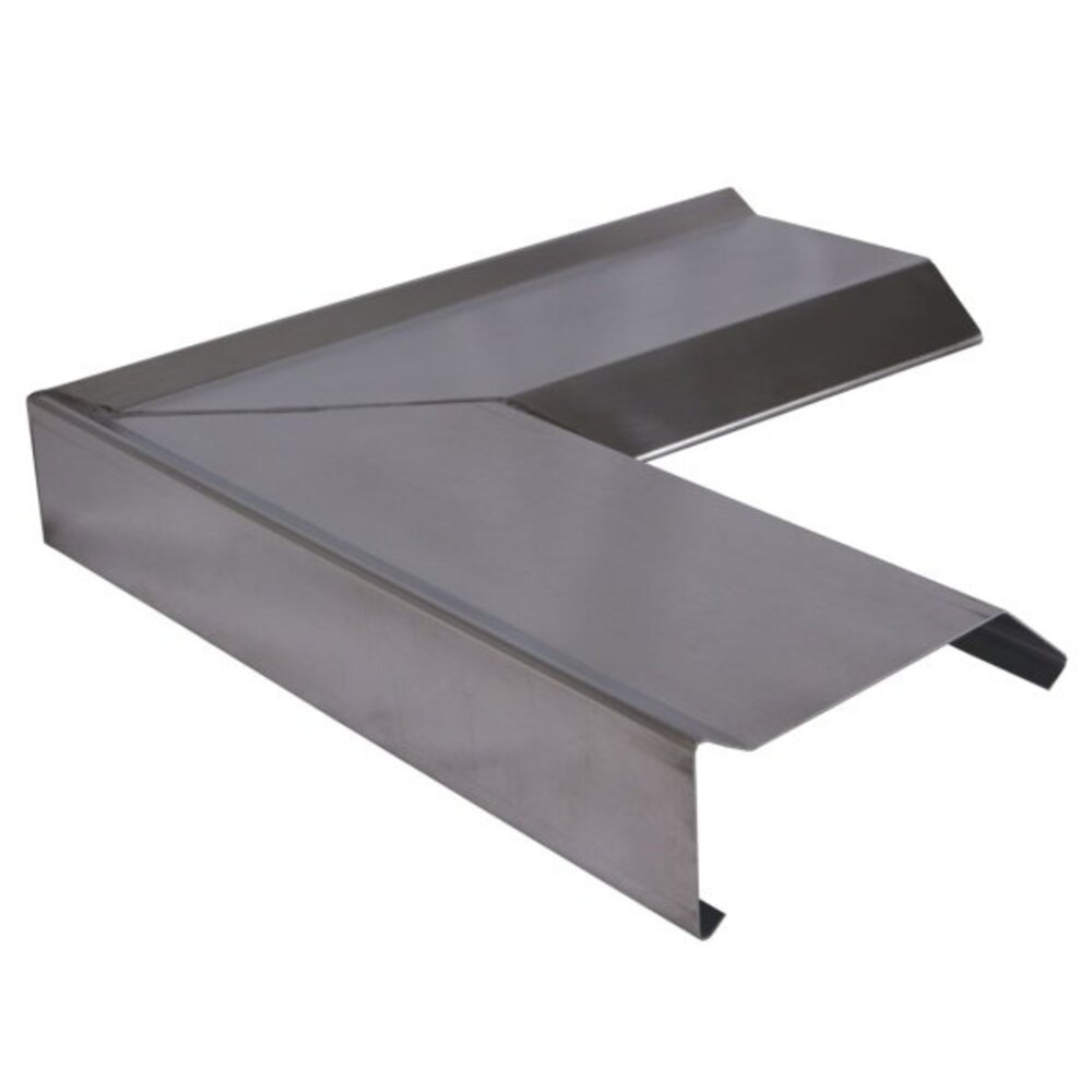 Blank Zink Buitenhoek zonder kraal | 90 graden | Kliksysteem Blank Zink Buitenhoek zonder kraal | 90 graden | Kliksysteem