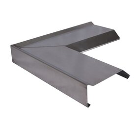 Blank Zink Buitenhoek zonder kraal | 90 graden  | Kliksysteem