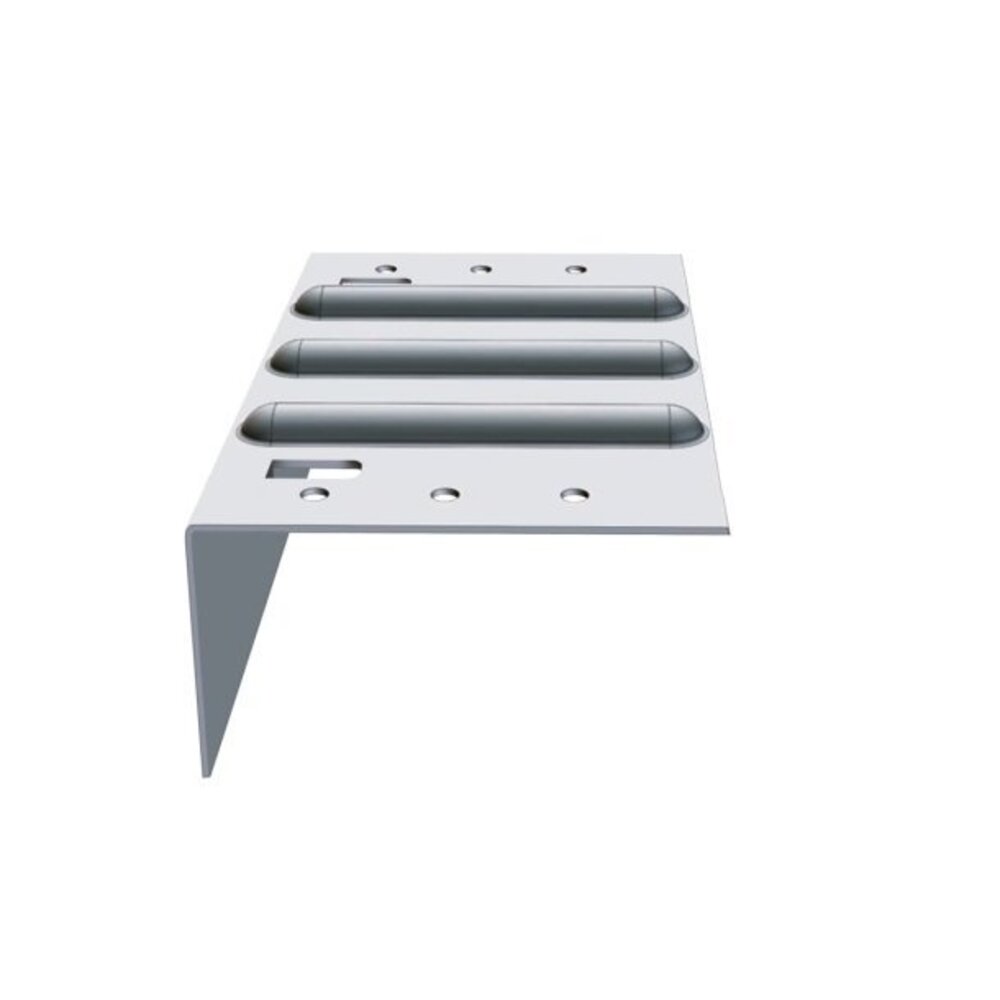 Blank Zink Buitenhoek zonder kraal | 90 graden | Kliksysteem Blank Zink Buitenhoek zonder kraal | 90 graden | Kliksysteem