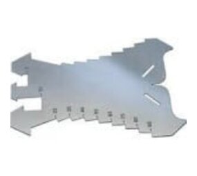 Dak & Lood Aftekenmal voor Zink, Koper en Lood