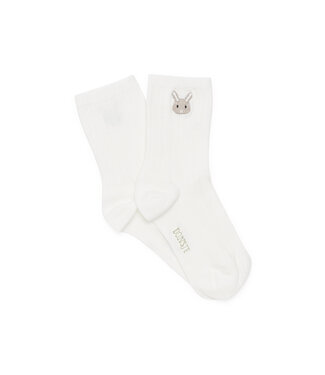 Donsje Donsje socks bell bunny warm white