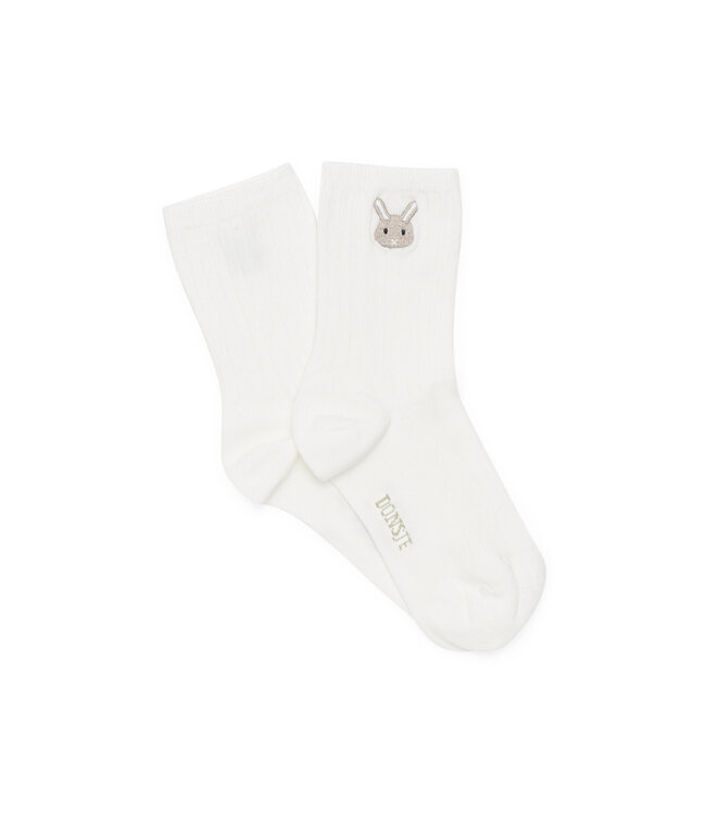 Donsje socks bell bunny warm white