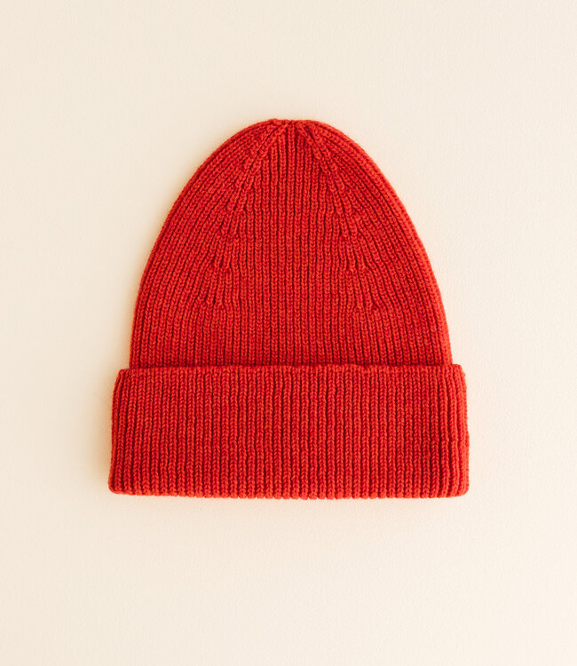 hvid beanie fonzie red