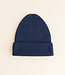 hvid beanie fonzie blue