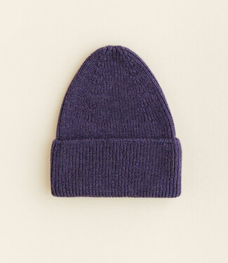 hvid hvid beanie fonzie purple