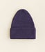 hvid beanie fonzie purple