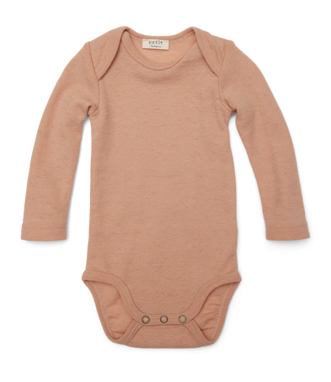 Petit by basics baby romper storm nude