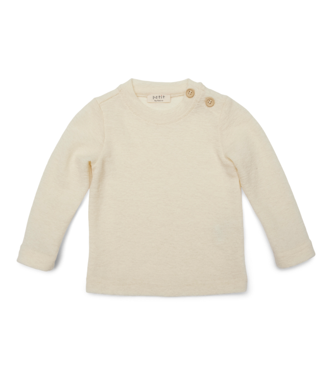 Petit by basics baby  longsleeve luca raw white