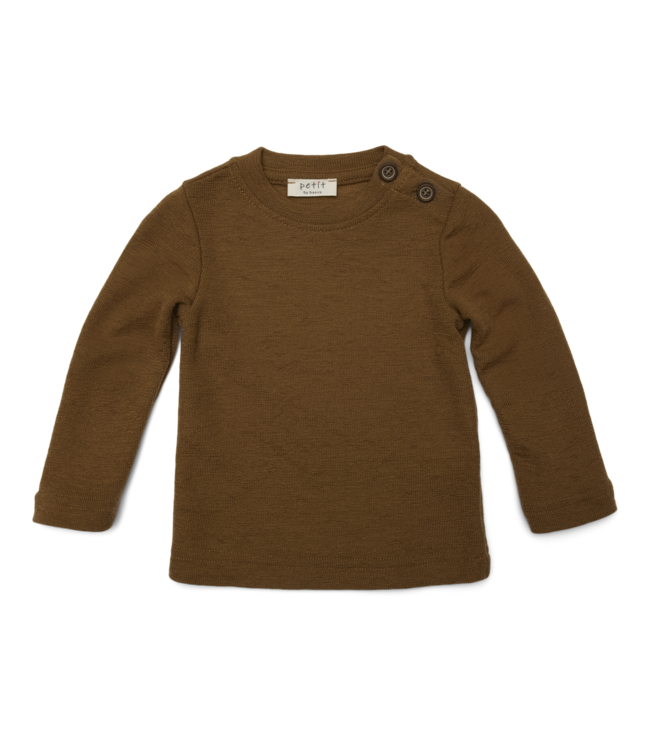 Petit by basics baby longsleeve luca camel melange