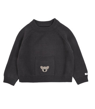 Donsje loeke sweater cloudy grey