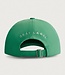 Gray label baseball cap birght green