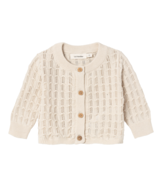 Lil 'Atelier Lil 'Atelier baby short knit cardigan fauci sandhsell