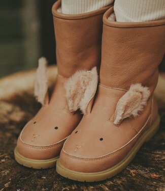 Donsje wadudu exclusive fluffy bunny boots hazelnut leather