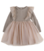 baby bille dress lavender brown