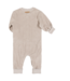 snap onesie beige