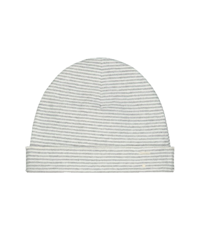 Gray label baby beanie grey melange/cream