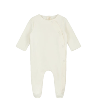 Gray label Gray label newborn onesie with snaps cream