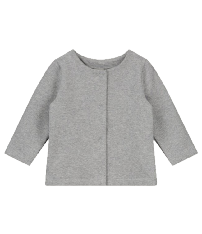 Gray label baby cardigan grey melange