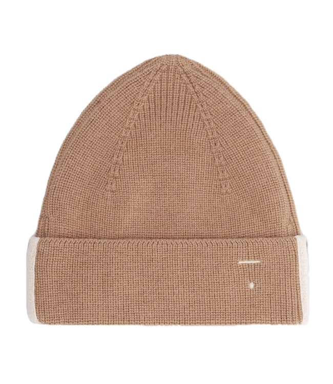 Gray label baby knitted beanie biscuit