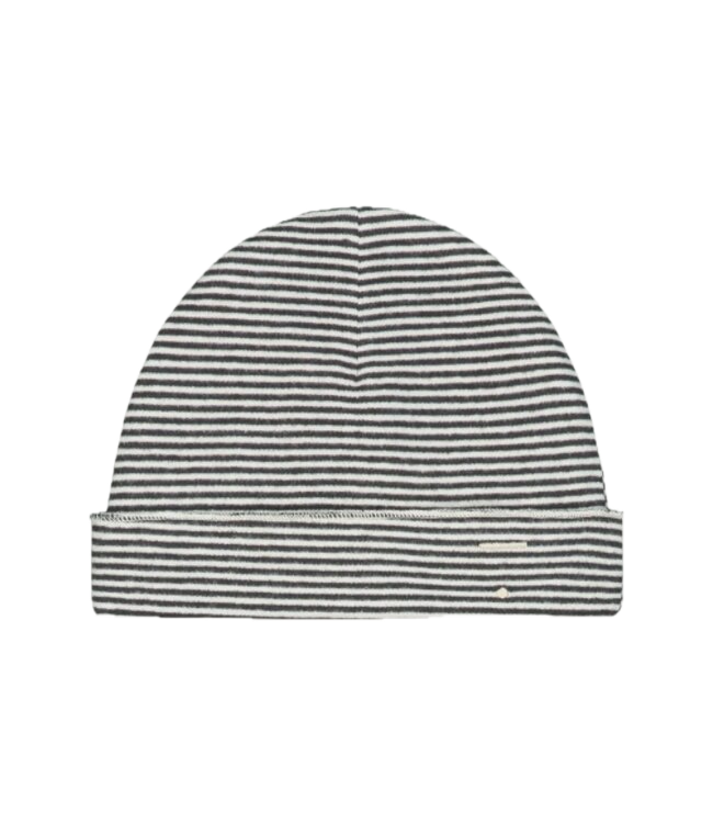 Gray label baby beanie nearly black/cream