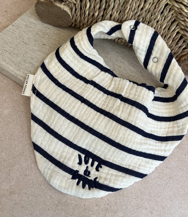 tiny bib breton stripe