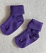 MP Denmark cotton rib baby socks patrician purple