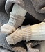 MP Denmark cotton rib baby socks beige melange