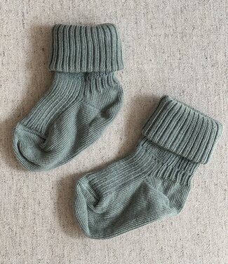 MP Denmark cotton rib baby socks lily pad