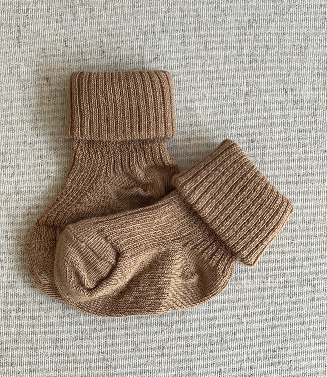 Socks rib cotton  apple cinnamon