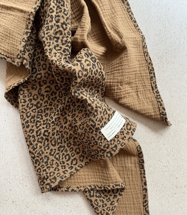 Atelier pomme swaddle leopard 60 x 80 cm