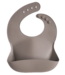 Mushie silicone bib dove grey