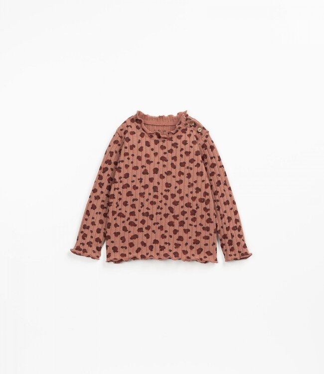 maria printed rib shirt