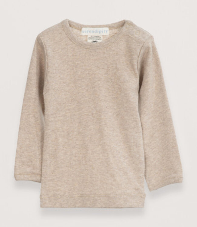 Serendipity baby tee rib solid oat