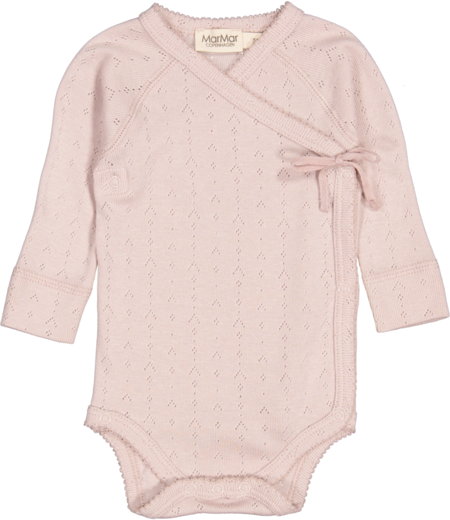 belita pointelle romper faded rose