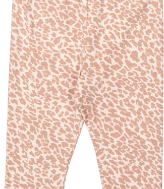 Marmar Copenhagen leopard baby leggings powder taupe