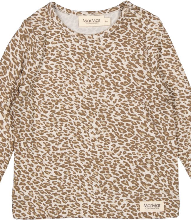 leopard baby longsleeve forest brown