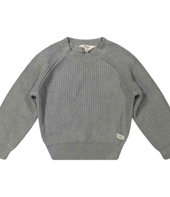 baby harrow knit pullover greyish blue