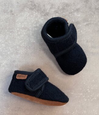 Enfant baby wool slippers black