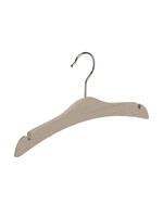 Cintre blouse / chemise (plat) bois hêtre brut avec encoches