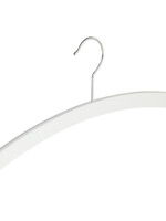 Cintre blouse / chemise (plat) bois hêtre laqué blanc