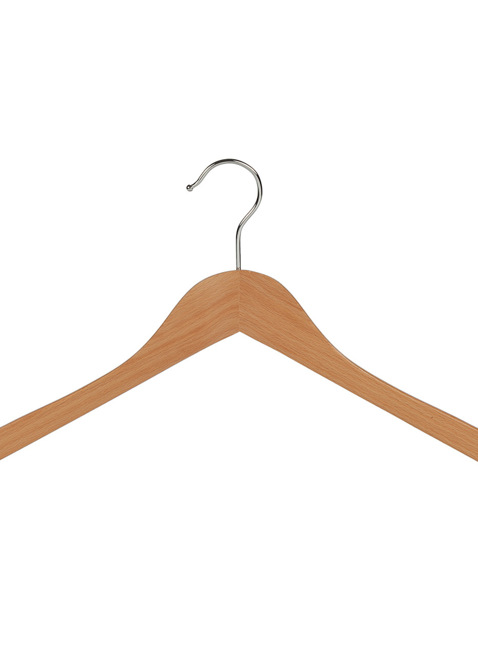 Cintre blouse / chemise (galbé) bois hêtre verni naturel avec encoches