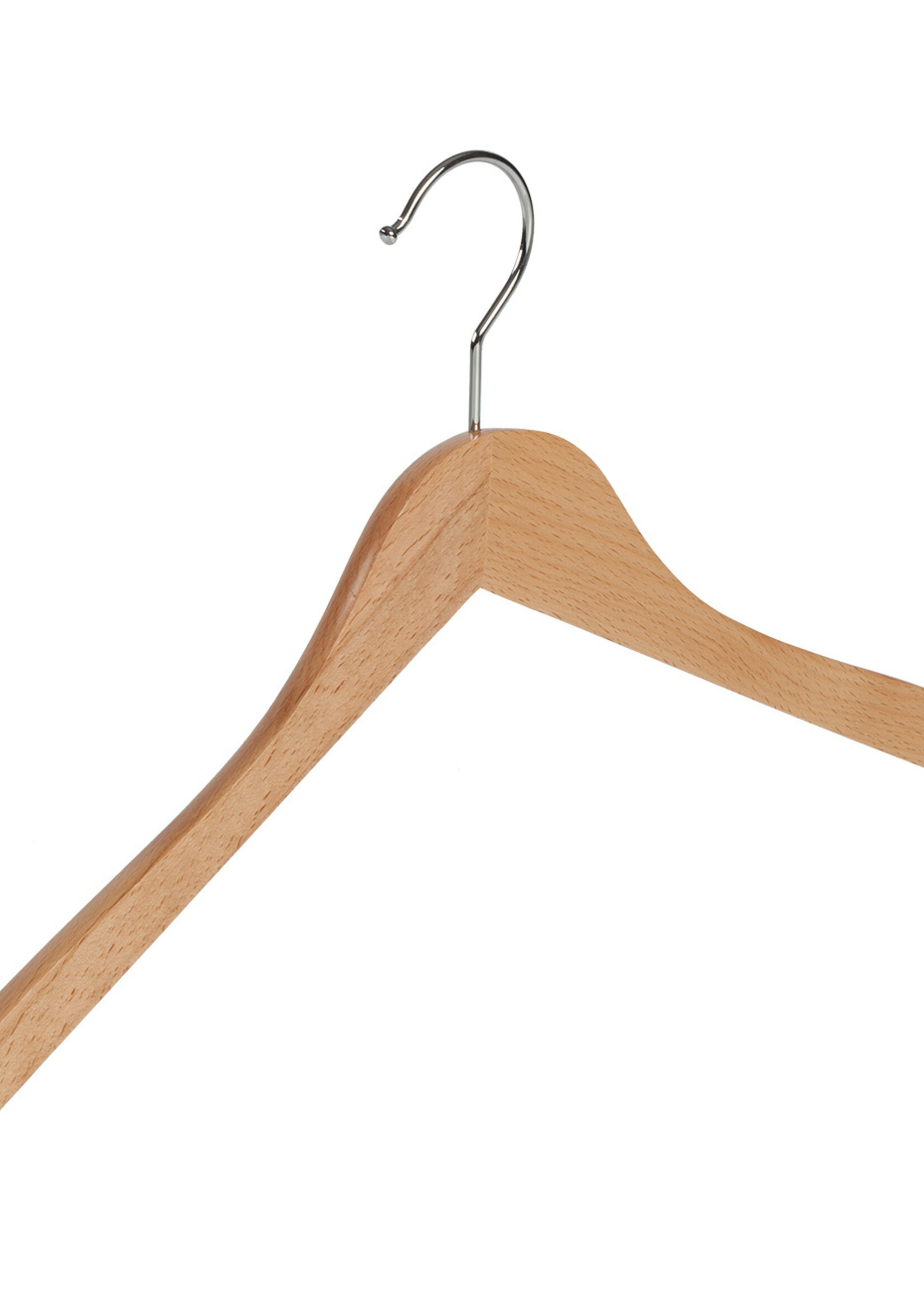 Cintre blouse / chemise (galbé) bois hêtre verni naturel