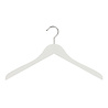 LE GÉANT DU CINTRE Cintre blouse / chemise (galbé) bois lotus laqué blanc LE GÉANT DU CINTRE Cintre blouse / chemise (galbé) bois lotus laqué blanc