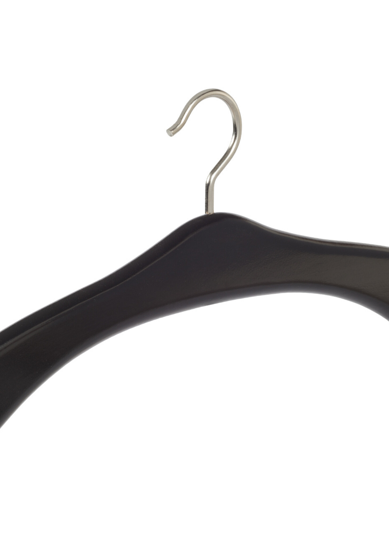 Cintre penderie bois hêtre laqué noir