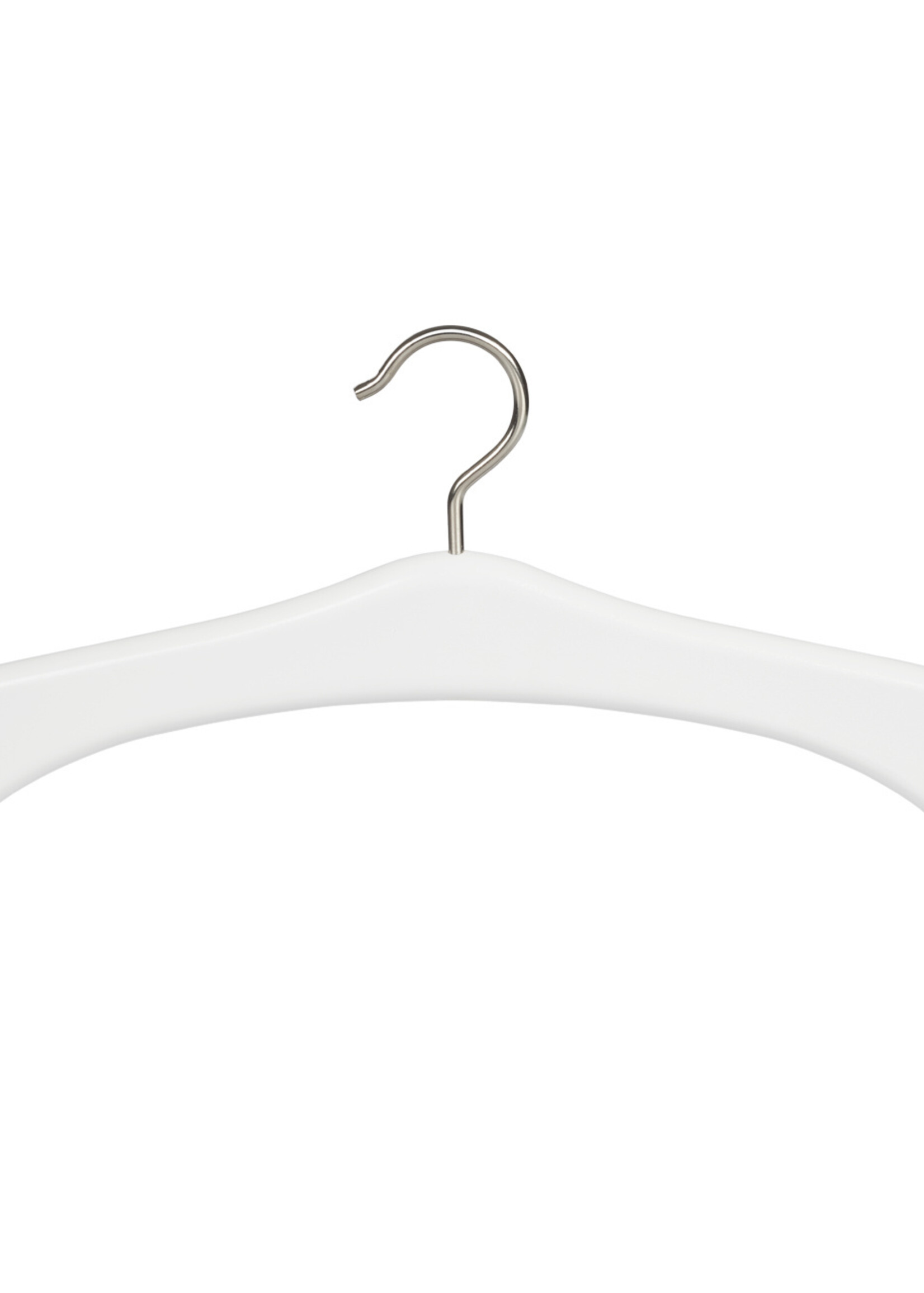 Cintre penderie bois hêtre laqué blanc